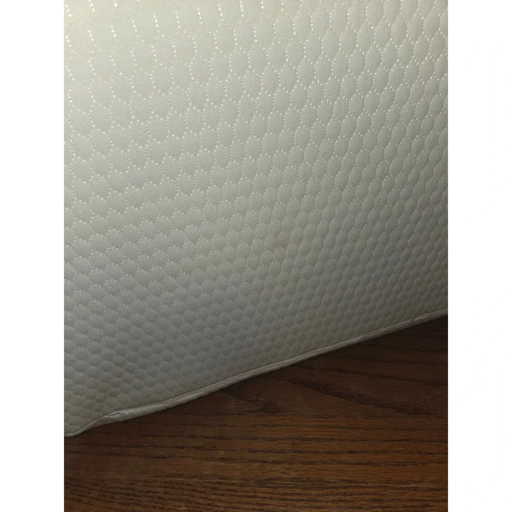 Milliard Bed Wedge Pillow Memory Foam Support with Pockets White Grey